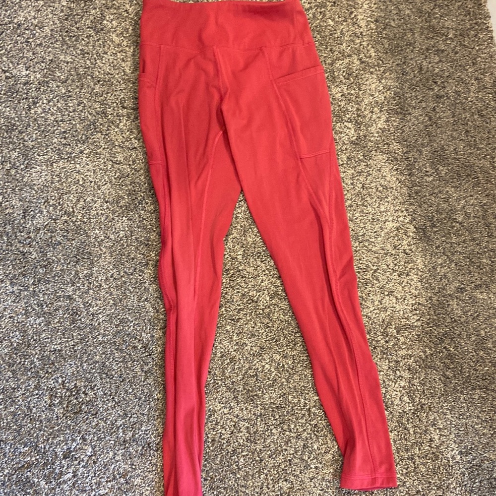 Pink straight leggings